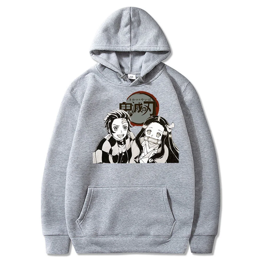 Waliicorners Kamado Tanjirou Kamado Nezuko Long Sleeve Sweatshirt Demon Slayer Funny Anime Hoodies 12 Hef8febe432c54fc5b97c13ea76e6b66em