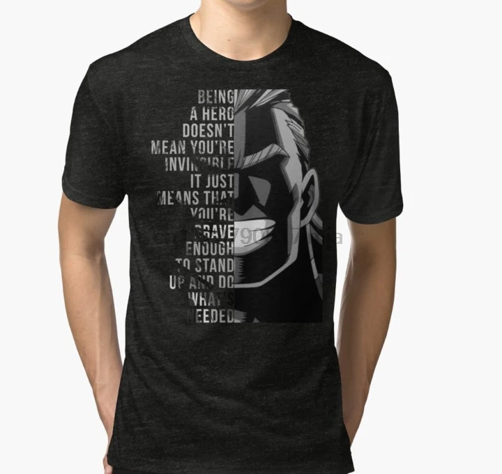Мужская футболка My Hero All Might Tri blend Футболка wo футболки | одежда