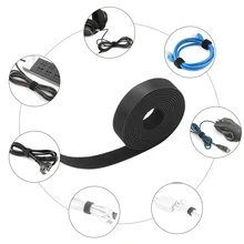 1-н-ролл многоразовые крепления скрепленная проволокой кабельные стяжки Шнур Веревка кабель Управление с застежкой-липучкой нейлоновые крепления лента кабель ремень