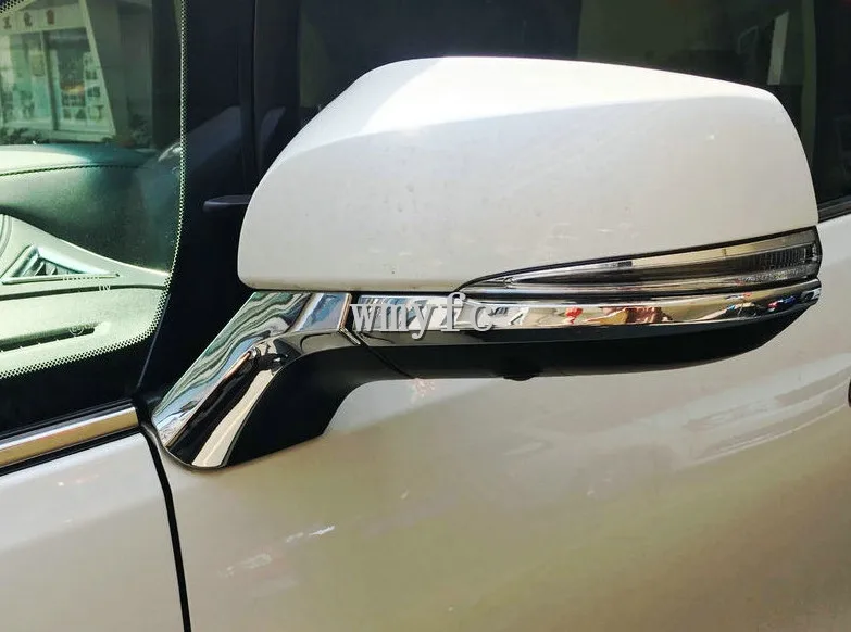 Для Toyota Alphard Vellfire 30-2019Car зеркало заднего вида отделка крышки наклейки блестки наружные украшения полосы Acces