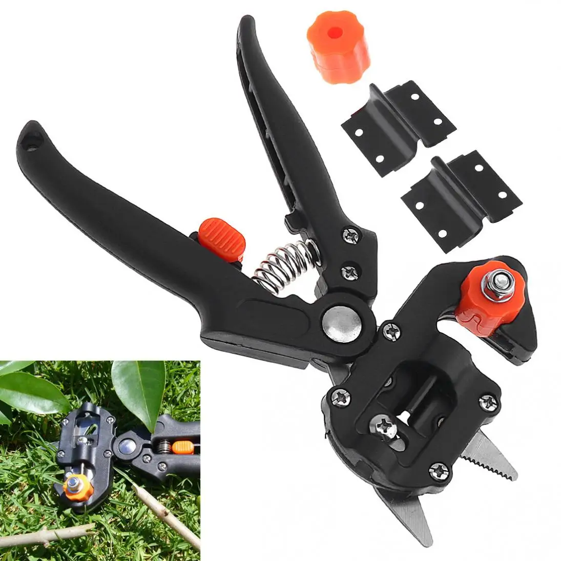

Professional Handle Pruning Shears Gardening Scissor Fruit Tree Grafting Gardening Tools Tree Branch Cutter with Replace Parts