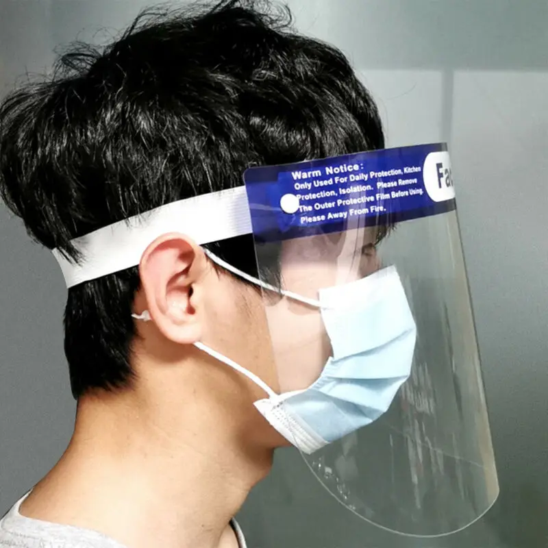 

Full Face Shield Mask Clear Flip Up Visor Dustproof Protection Safety Work Guard
