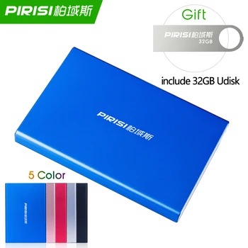 

PIRISI 2.5" 2TB Portable External Hard Drive 1TB USB3.0 80GB 120GB 160GB 250GB 320GB 500GB 750G Storage Disco duro externo