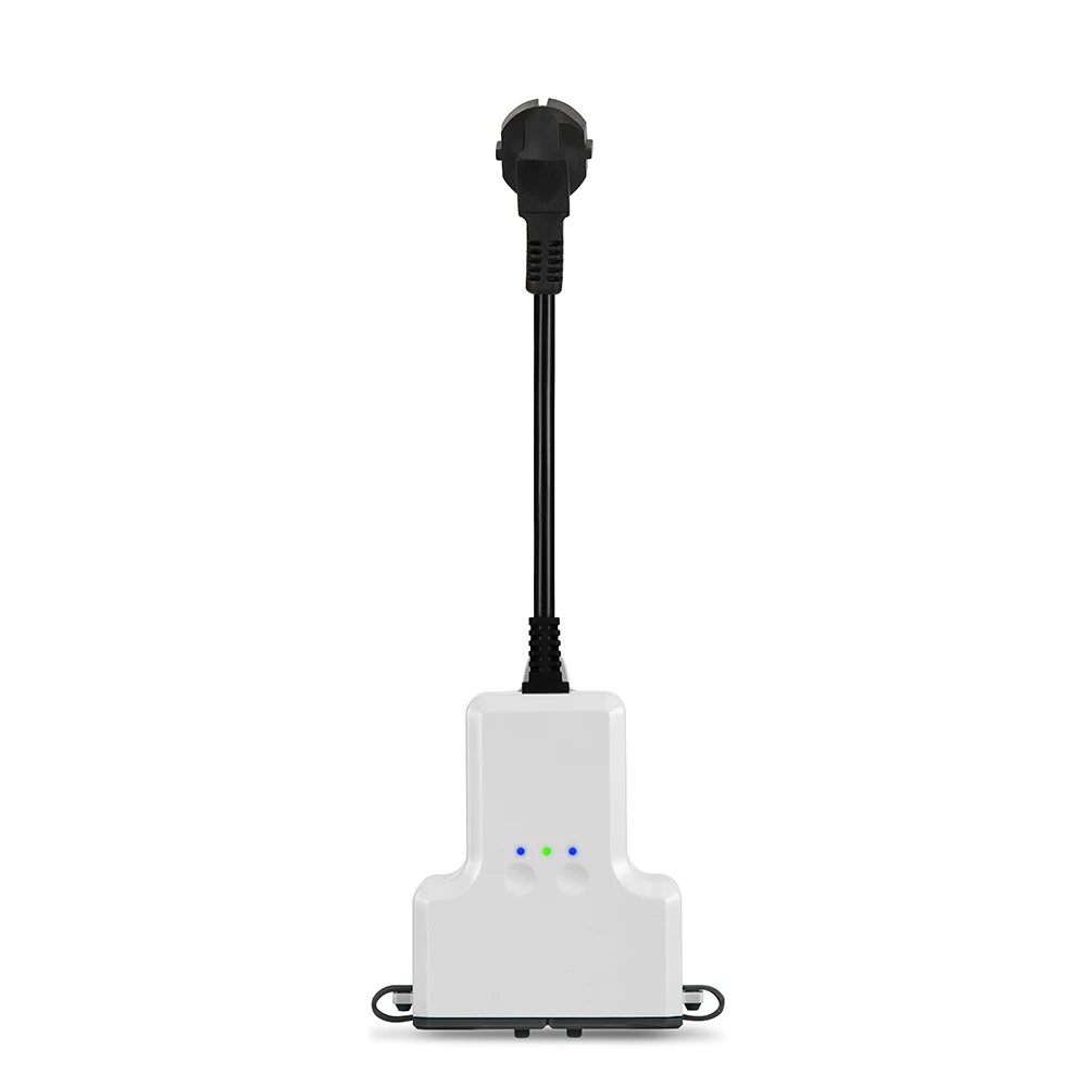 Великобритания Стандартный открытый Смарт IP44 водонепроницаемая розетка, Wi-Fi розетка с 2 розетками, беспроводной пульт дистанционного управления, таймер обратного отсчета