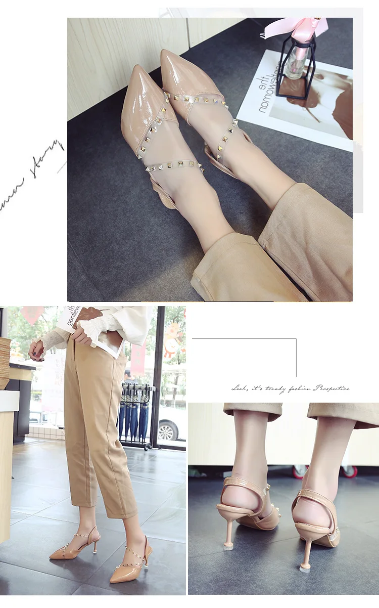 Г.; primavera y verano Zapatos Sandalias; пикантные босоножки; прозрачные босоножки; туфли на высоком каблуке