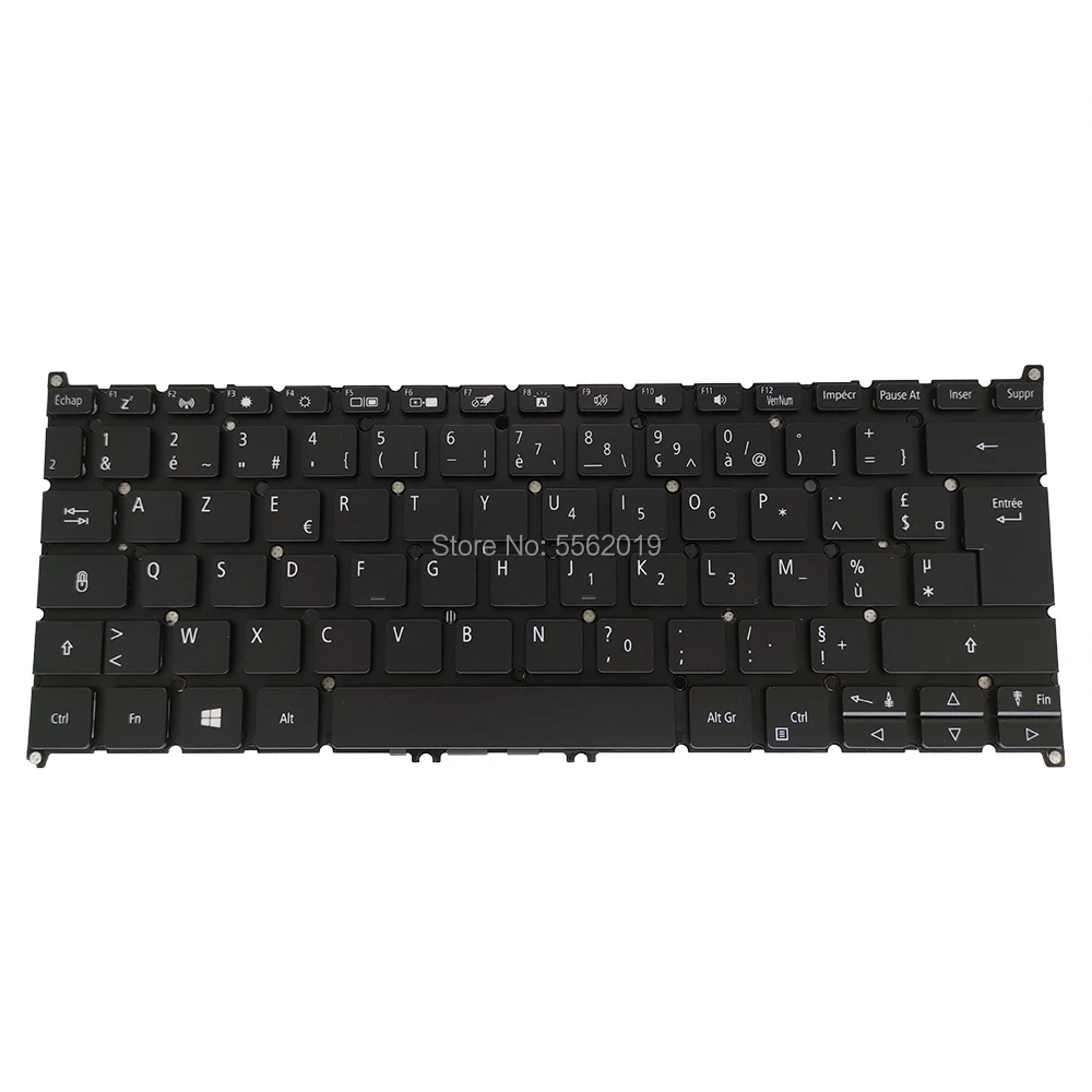 

OVY FR Backlight keyboard for Acer spin 5 SP513 52N SP513-51 black laptop keyboards French EnterÂ KeyÂ Shape real original new