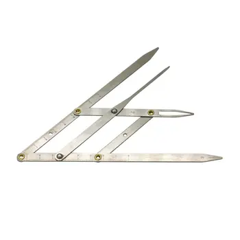 

Tattoo Golden Ratio Eyebrow Design Positioning Standard Three-point Balance Eyebrow Measuring Ruler Silver