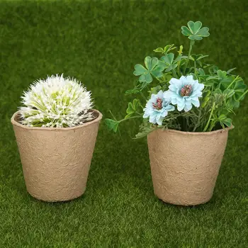 

Seedling Starter Trays Biodegradable Paper Pulp Pots Eco-Friendly Nursery Plates Breathable High Survival Rate of Seedlings