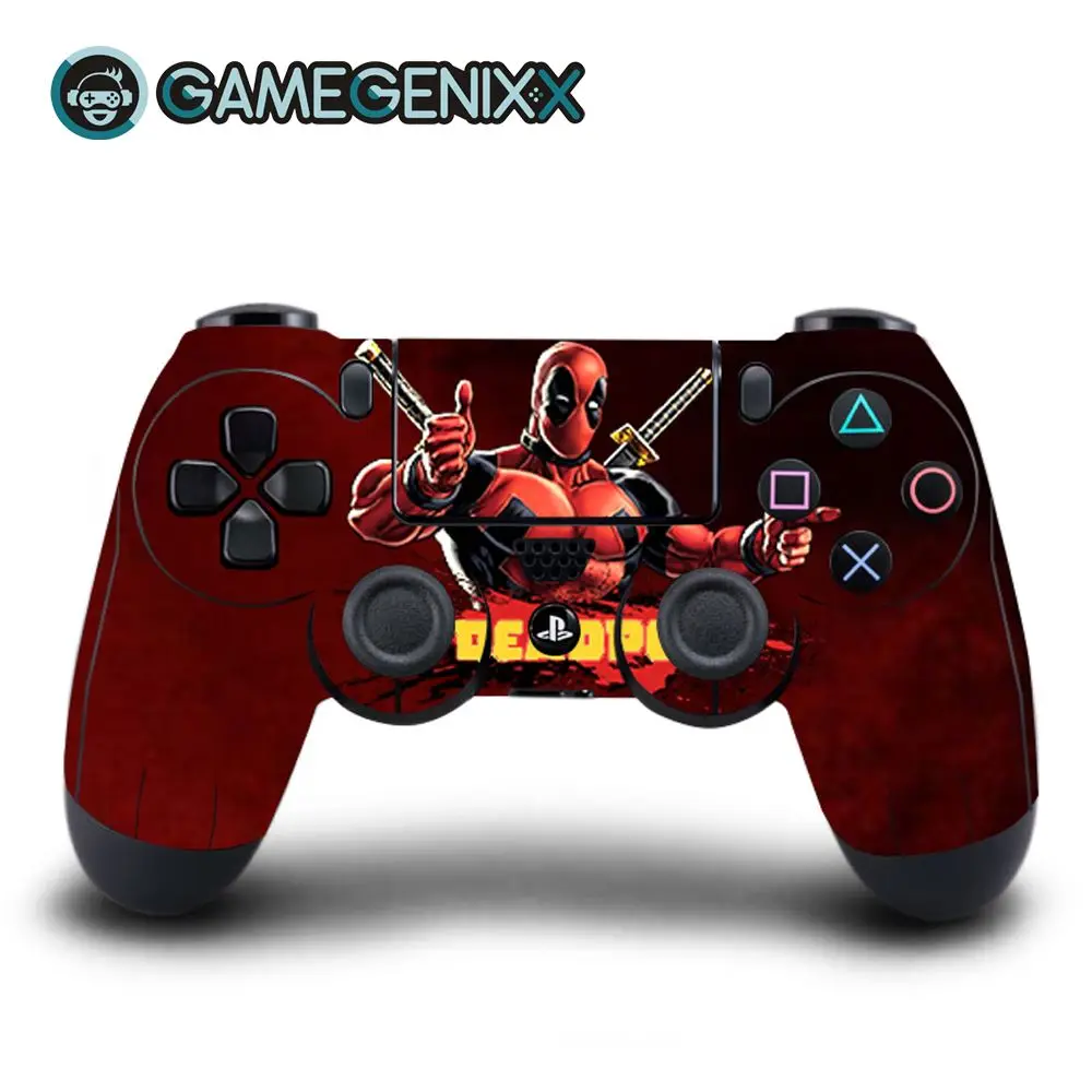 GAMEGENIXX виток винилопласта с наклейкой чехол для Playstation PS4 контроллер Daulshock 4-DeadPool - Цвет: DeadPool