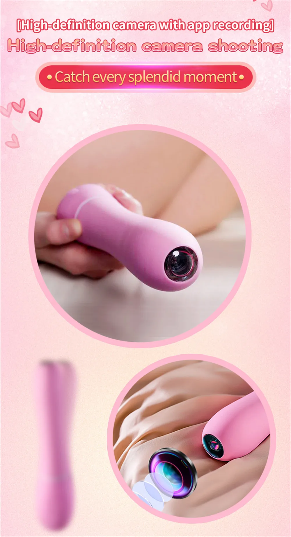 Camera For Vaginal Vibrator Anus Massager Telescopic Dildo Thrusting Heating Magic Wand Sex Toys for Women Females SpeculumVibrators