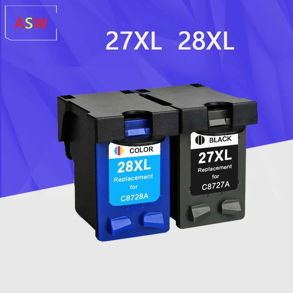

ASW Replacement for hp 27 28 hp27 Ink Cartridge For HP Deskjet 450 3325 3400 3845 3740 3845 4215 4225 1315 5600 5608 5609