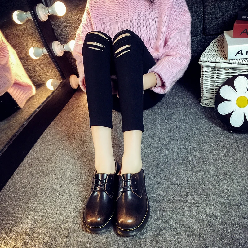 Dr Boots/женские зимние ботинки; новые модные женские ботинки в байкерском стиле; ботильоны на платформе; зимняя обувь; женские ботинки; большие размеры 40-43