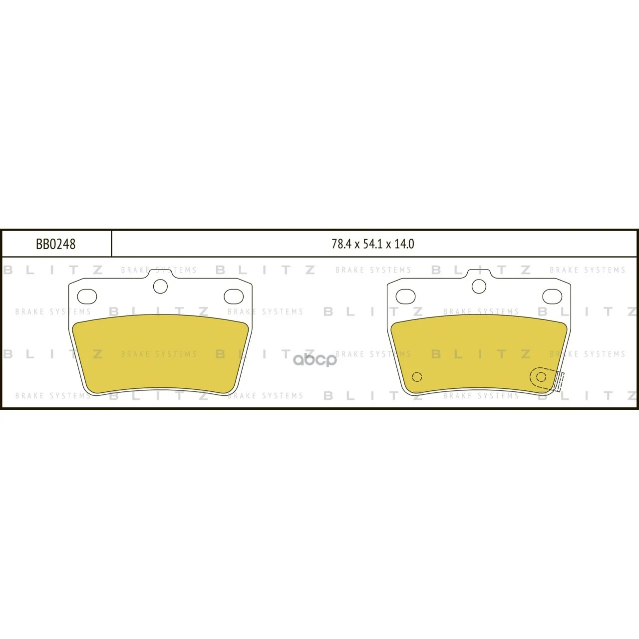 Disc Brake pads Toyota Rav-4 II 00-Blitz. BB0248