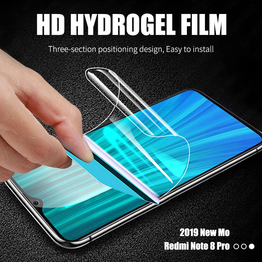 

Full Cover Silicone Screen Protector For Xiaomi Redmi note 8 pro Hydrogel Sticker Film For Redmi note 8 Note8 Screen Protector