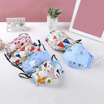 

1 Pcs PM2.5 Kids Winter Mask Cartoon Panda Respiratory Valve Thick Smog Mask Warm Dust Mask Fit For 2-10 Years Old Kids 2020