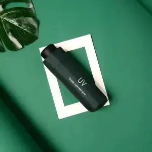 mini green Ins милый женский зонт от солнца пляжный зонт автоматический зонтик с УФ-защитой солнцезащитный ветроустойчивый складной зонт - Цвет: mini green