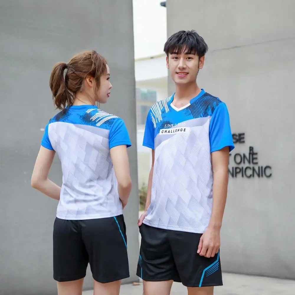 Badminton Sports T Shirts Quick Dry Breathable Men Women Team Running Fitness Exercise Training