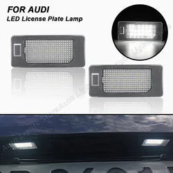2pc conduziu a lâmpada da placa do número de licença para audi a4 b8 a5 s5 q5 tt roadster tts a1 a7 rs5 ttrs a6 c7 skoda fabia mk2 excelente yeti
