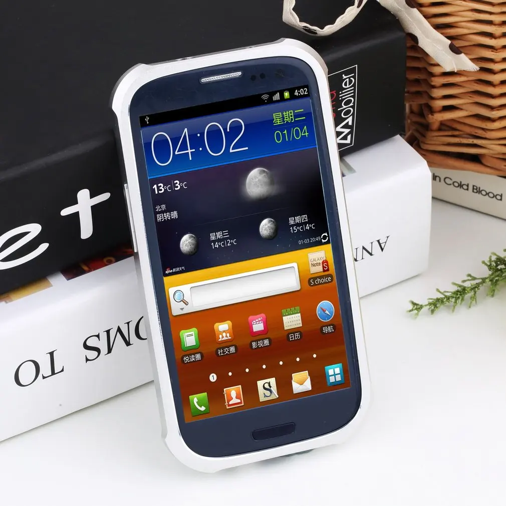 Роскошный Ультратонкий металлический чехол для samsung Galaxy S3 III i9300