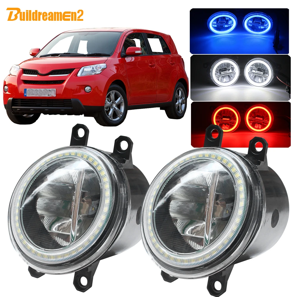 

Buildreamen2 For Toyota Urban Cruiser 2009-2014 Car H11 LED Fog Light Angel Eye DRL Daytime Running Light 4000LM 12V Accessories