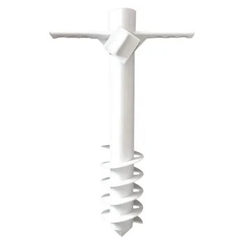 

Ground Tool Holder Outdoor Sand Parasol Beach Umbrella Stand With 5-Tier Screw Spike Portable Garden Rain Gear ABS