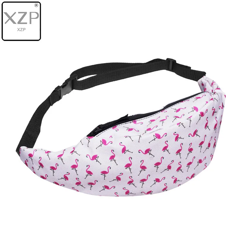 

XZP New 3D Colorful Waist Pack For Men Fanny Pack Style Bum Bag Flamingo Women Money Belt Travelling Waist Bag
