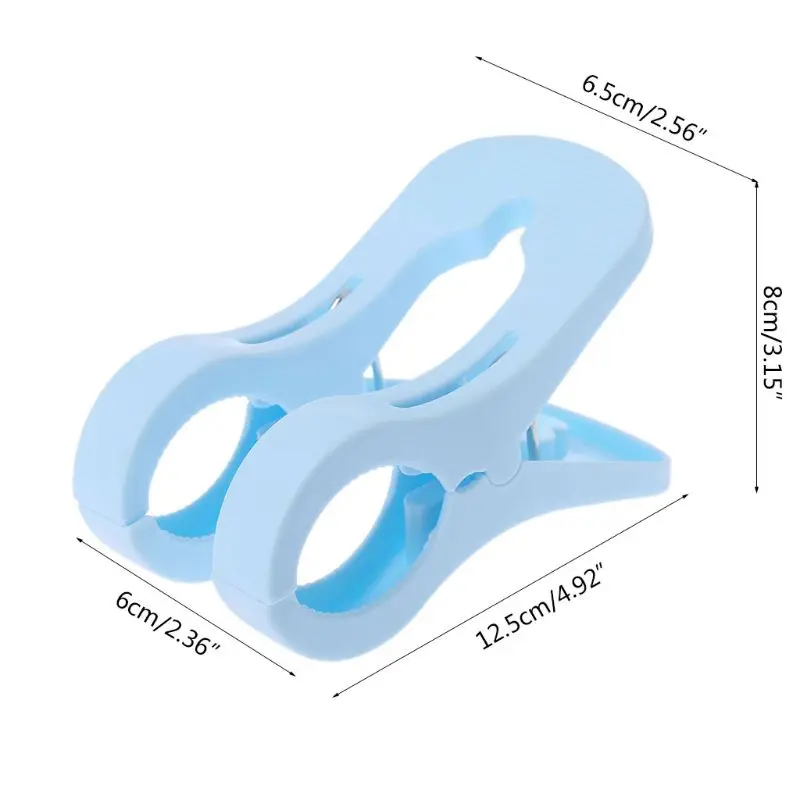 

Utility Big Beach Towel Laundry Wash Hanging Double Clips Pegs Spring Clothes Quilt Pins Strong Grip Windproof Y1QB