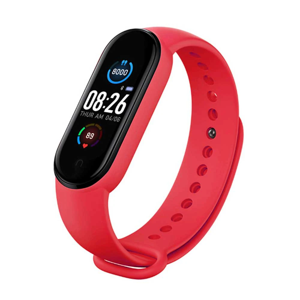 New M5 Fitness Bracelet Smart Watch Color Screen Bluetooth Caller Information Reminder Sleep Tracker Multifunctional Sport Band 