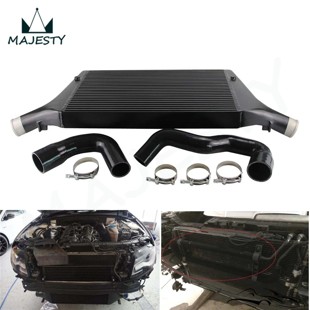 Cheap Performance Tuning Intercooler Kit Fit Voor Audi A4 B8 A5 B8 2.7/3.0 Tdi 08-12 Zwart