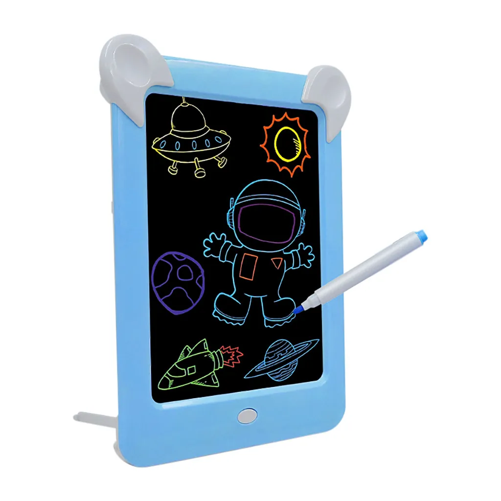 3D коврик для рисования игрушки доска для письма со стилусом Красочный светодиодный планшет детский лучший подарок маленький, портативный, прочный светодиодный доска для письма