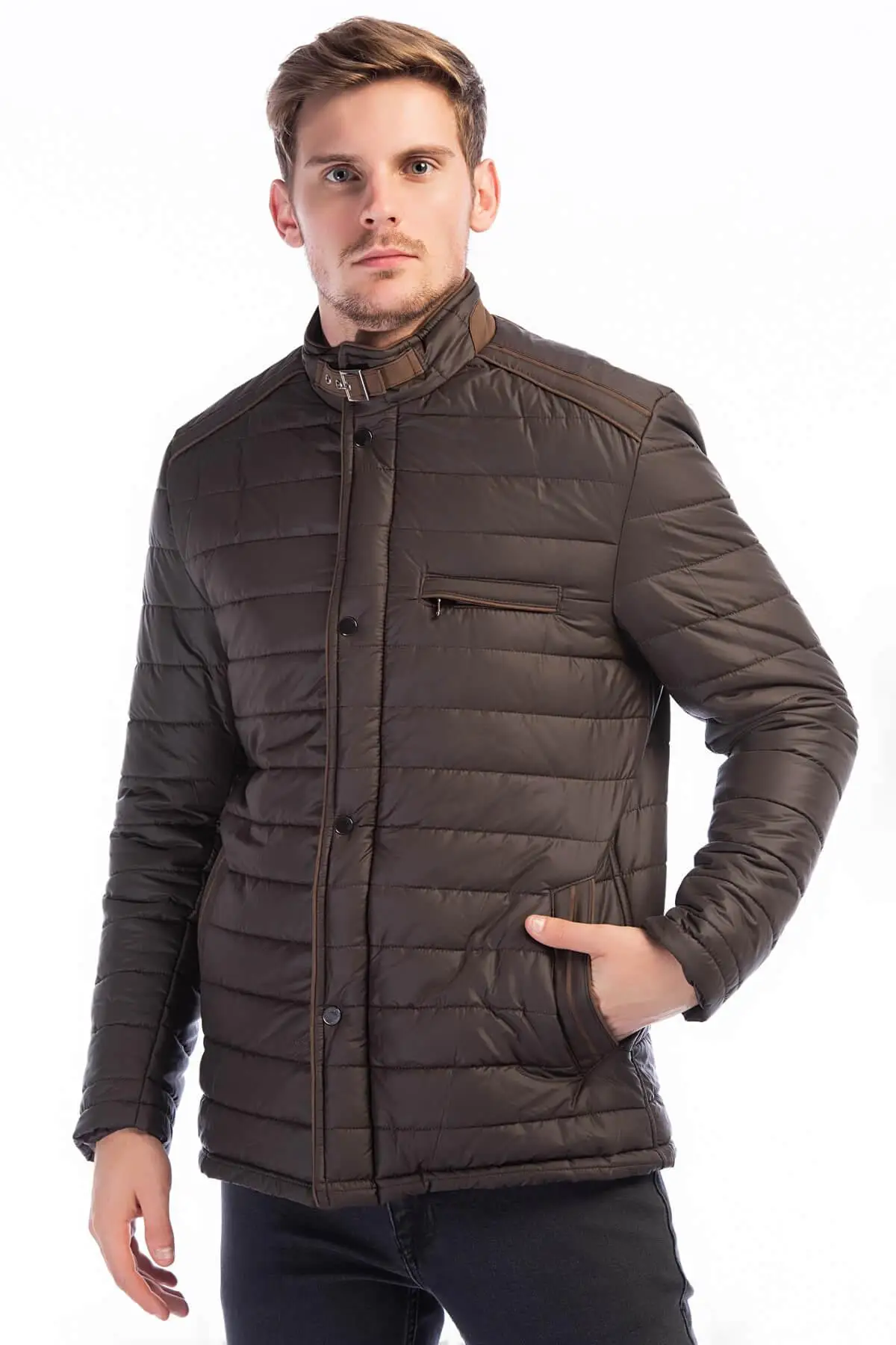 Dewberry Мужской Кофе Coat-1040001M8610