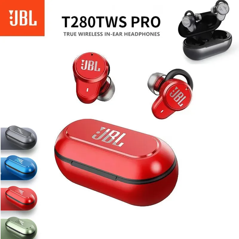 Jbl T280tws Pro Wireless Bluetooth Earphones Bluetooth 5.0 Sport Earbuds Pure Bass Ipx5 