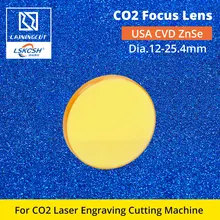 LSKCSH Co2 лазерный фокус объектива США CVD ZnSe Dia.12-25,4 FL38.1-101. 6 мм для CO2 лазерной гравировки и резки