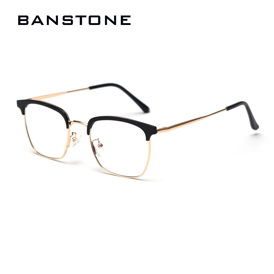 Женские металлические оправы кошачий глаз Banstone прозрачные для очков Модные очки