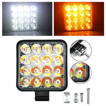 

16-LED Working lights Dual Color White/Yellow Off-road Inspection Lamp