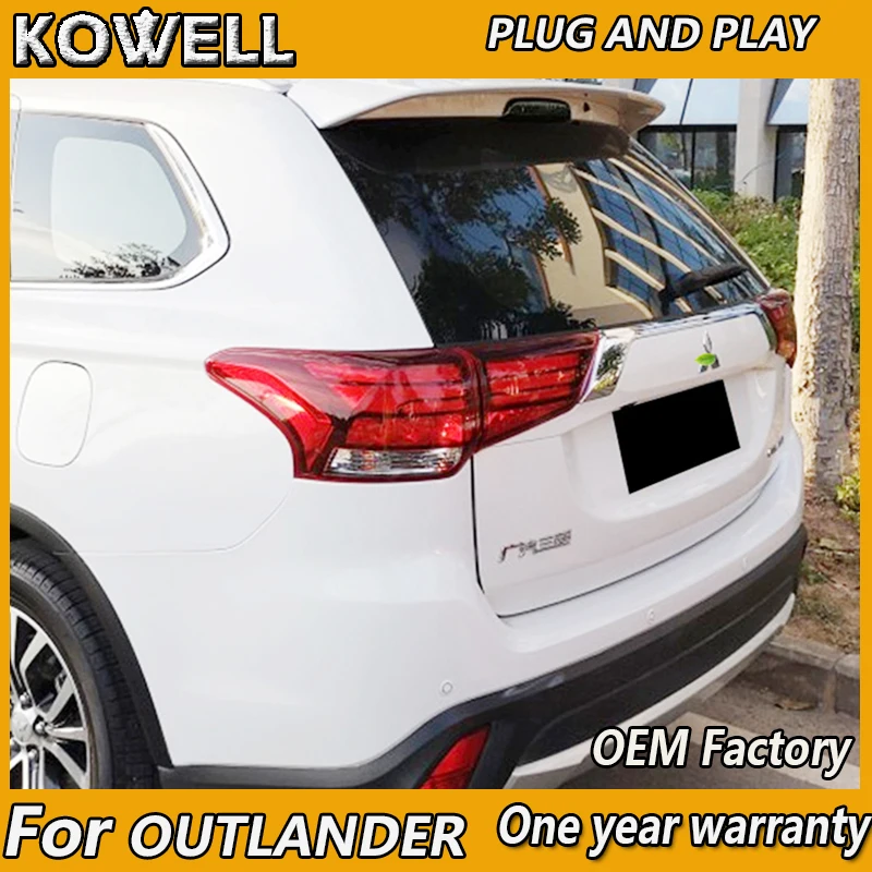 KOWELL автомобильный Стайлинг задний фонарь чехол для Mitsubishi Outlander задние фонари