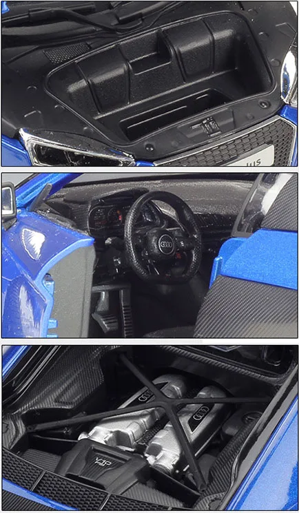 Maisto литая под давлением модель автомобиля R8 V10 Plus 1:18 из металлического сплава Высокая симуляция автомобилей с базой Игрушки для мальчиков подарки для мальчиков