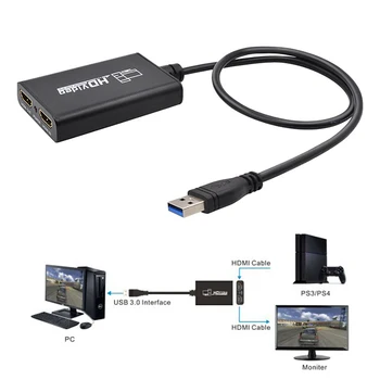 

1080P 60FPS HDMI Live Streaming Dongle USB 3.0 Game Video Capture Box for Xbox PS3 PS4 Play