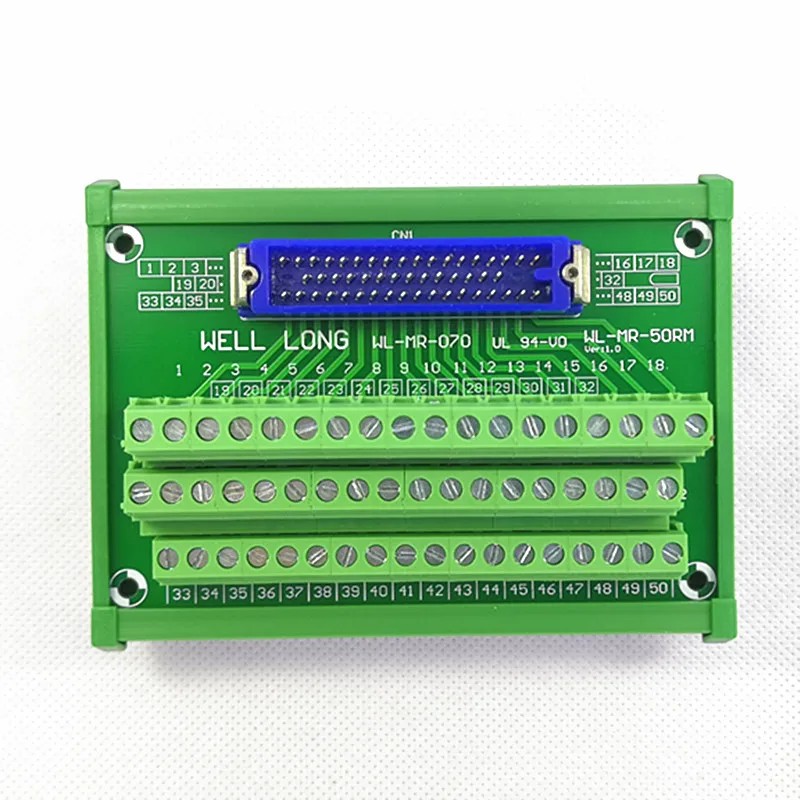 MR-50M MR-50RMD2+ DIN рейка монтажный интерфейсный модуль мужская верхняя переходная плата, I/O клеммный блок, разъем