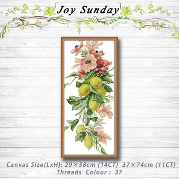 

Countless rich fruits Decor Patterns 14CT 11CT Counted Cross Stitch Sets embroidery set Needlework kit Home Decoration