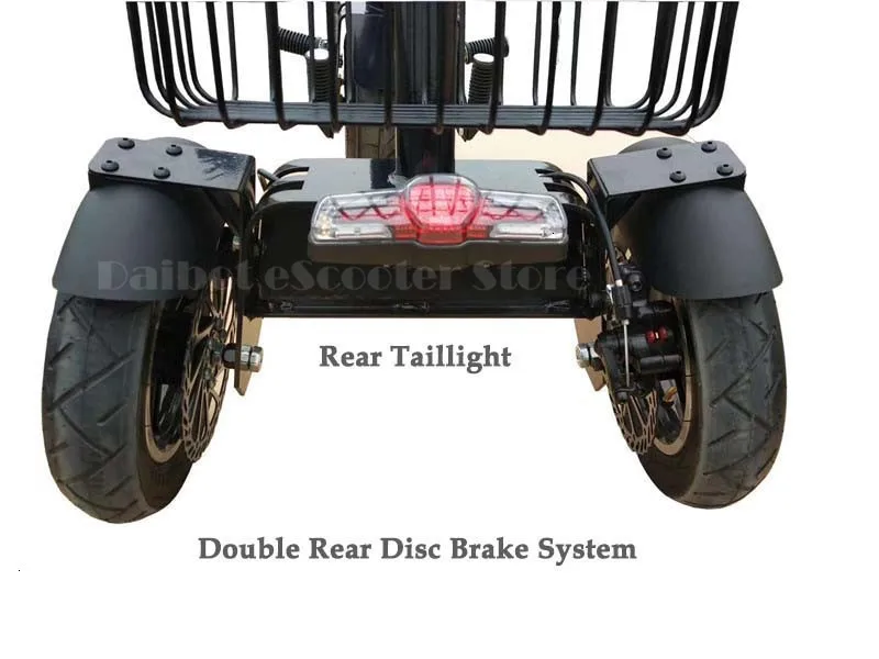 New Electric Motorcycle Scooter Three Wheel Electric Scooters 450W 60V 3 Wheel Electric Scooter with 2 Seats for Adult (2)