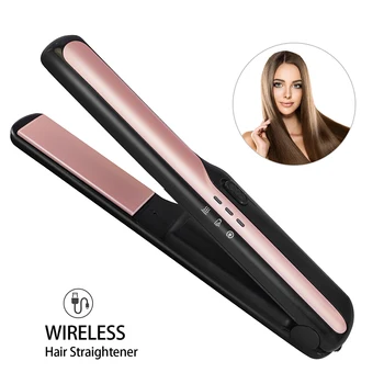 

AirGTC Hair Straightener Cordless Mini Flat Iron Straightening Rechargeable Usb Hair Curler Crimper Professional Plank Curling