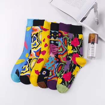 

Cartoon Casual Autumn Harajuku Feather Kawaii Funny Cute Couple Cotton Socks Happy Creativity Sock Fashions Gifts for Men Sock