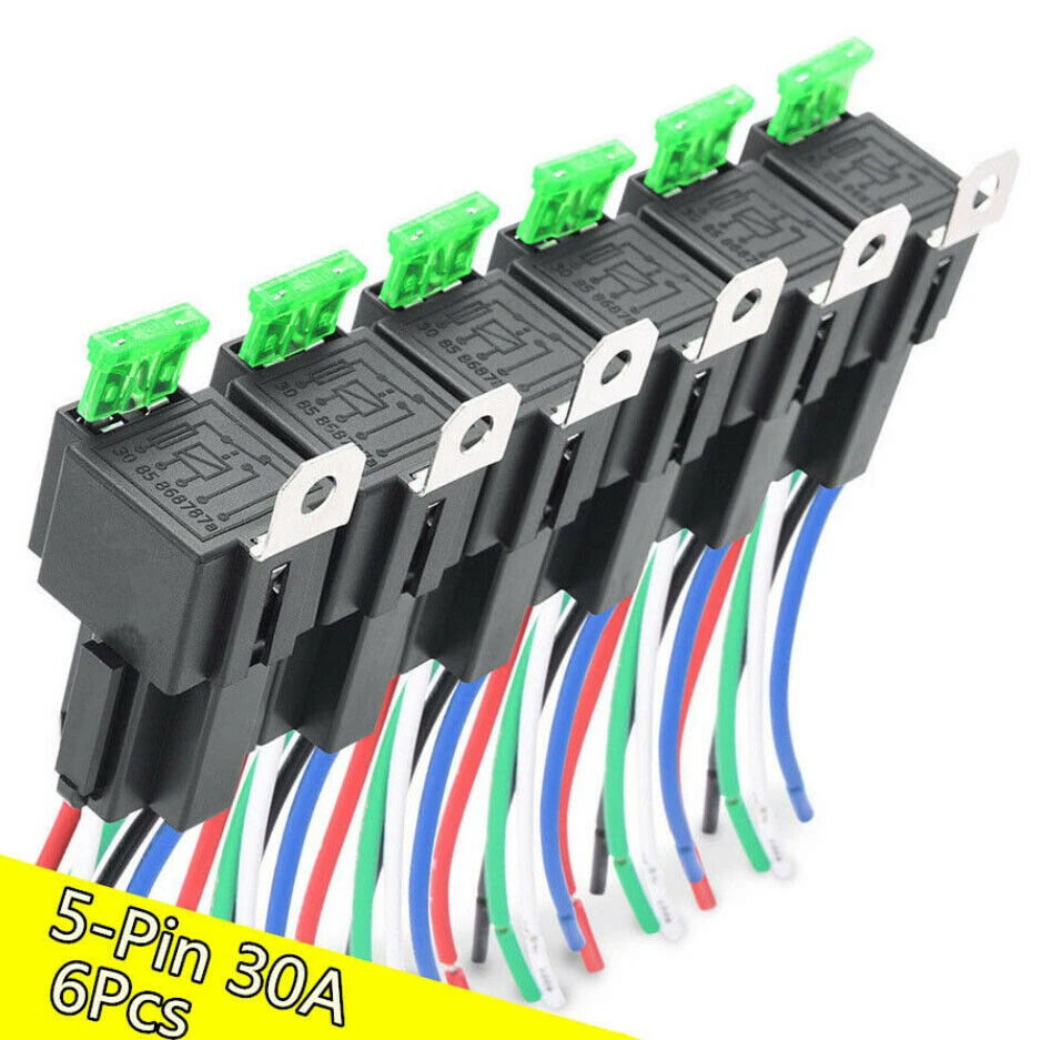 Business & Industrial Universal 5 Pin Fuse Relay Switch Harness Set