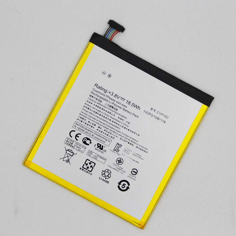 

ISUNOO 4890mAh C11P1502 Phone Battery For ASUS ZenPad 10 Z300C Z300CL Z300CG Mobile Rechargeable Battery