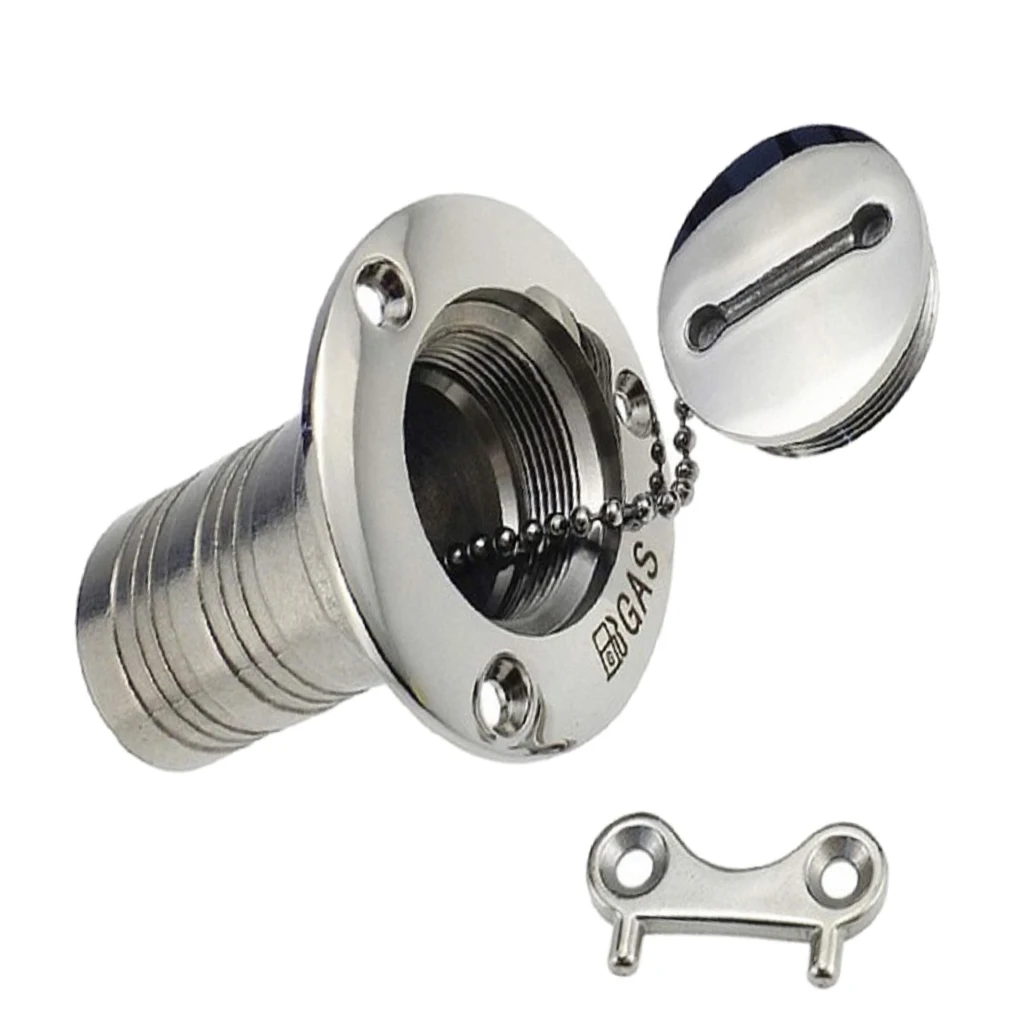 Ø 38mm Stainless Steel Filler Deck Filler Tank Cover For Boat, Yacht, Caravan, Tractor, Trailer Tank