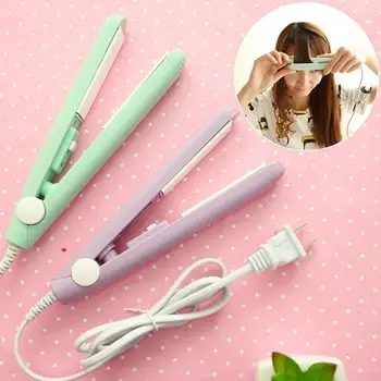 

4 Color Mini Electronic Corrugation Rectifier Ceramic Dual-purpose Hair Straightener Straightening Corrugated Irons Hair Crimper