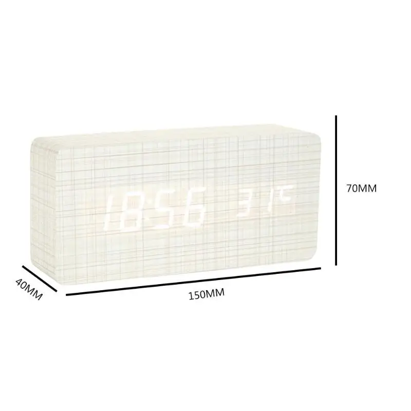 Digital Intelligent Voice Control Table Clock Exquisite Modeling Attractive and Durable Snooze Electronic Desktop Clock