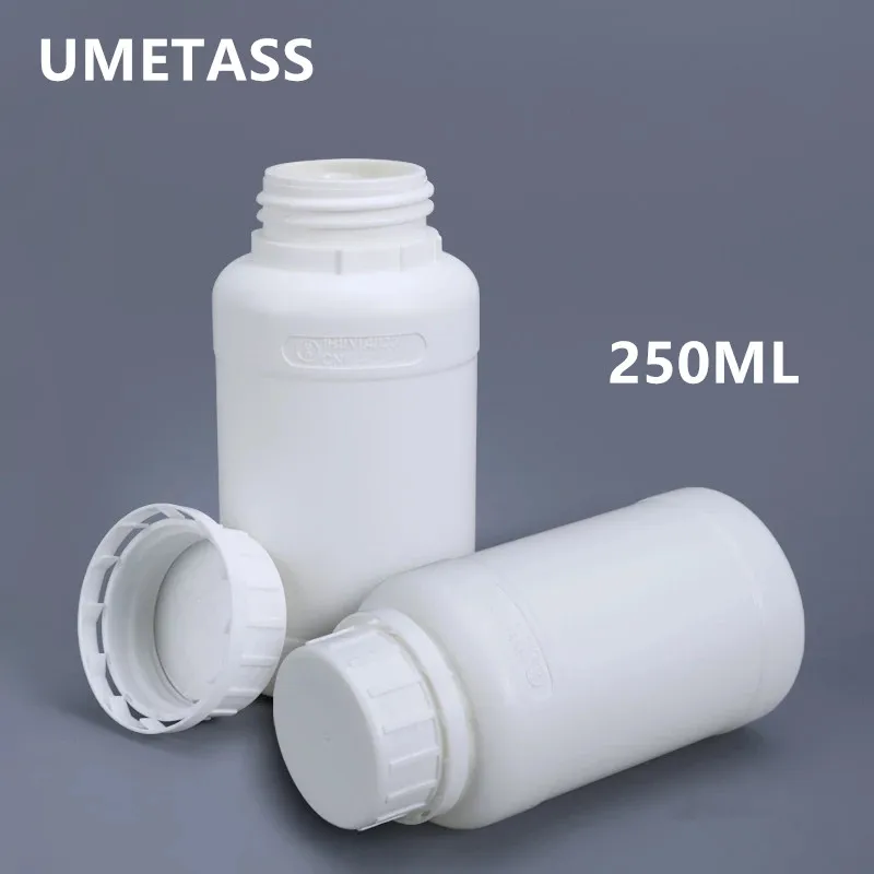 UMETASS 250 мл пустые круглые бутылки с крышками для химических пестицидов