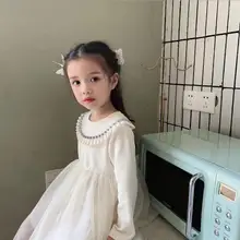 Новое платье принцессы для девочек, модные весенние платья для девочек 3-8 лет, C563